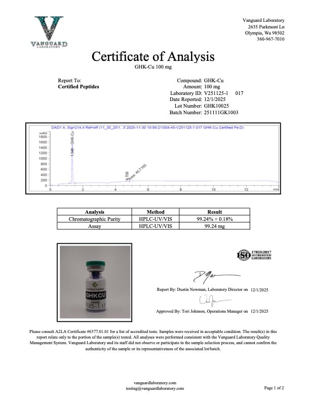 V251125 1 CERTIFIED PEP REPORT 017 COA