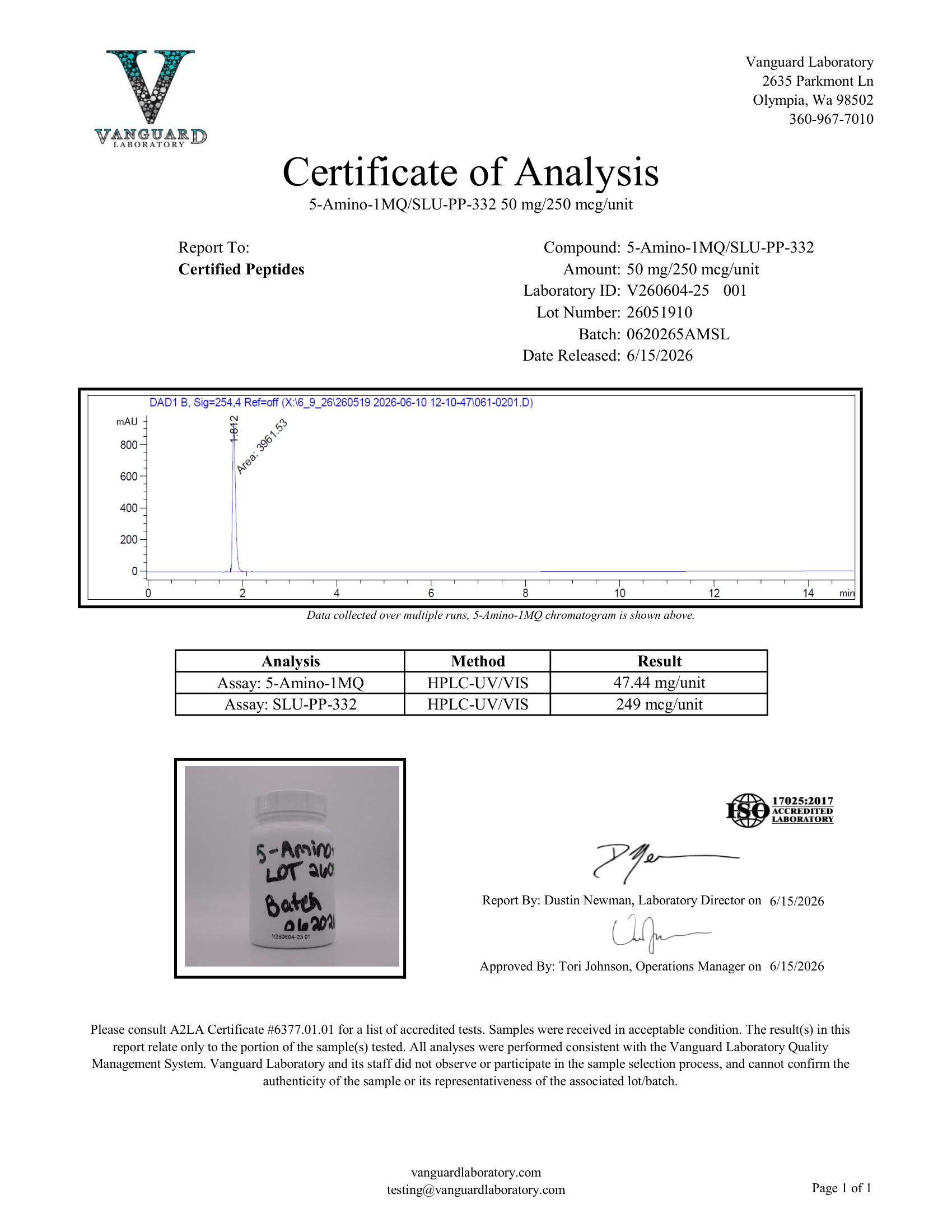 SLU PP 332 5 AMINO 1MQ COA