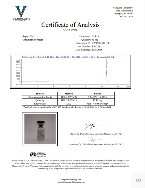 SEMAGLUTIDE 30MG COA